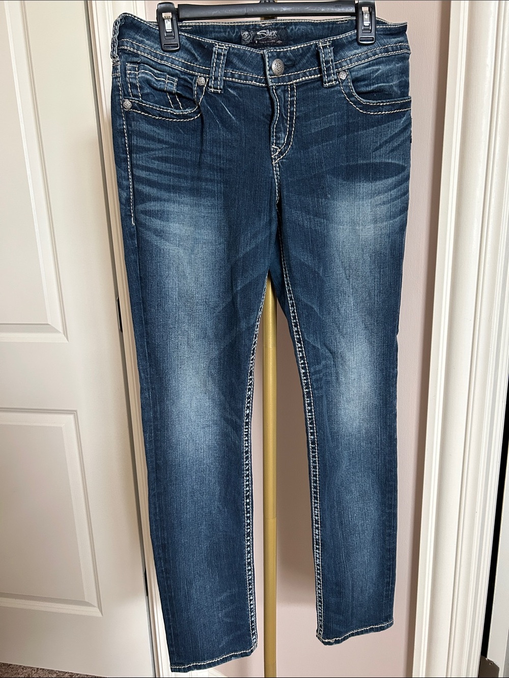 EUC Silver Suki Jeans(size 31)